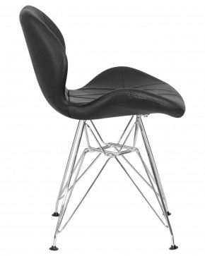 Стул обеденный DOBRIN BUTTERFLY CHROME, ножки хром, цвет чёрный в Менделеевске - mendeleevsk.ok-mebel.com | фото 3