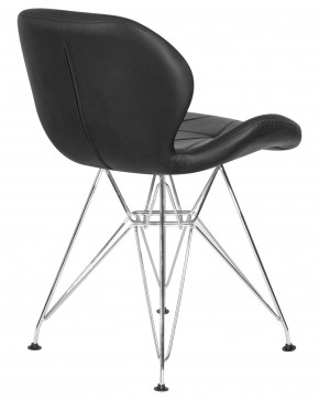 Стул обеденный DOBRIN BUTTERFLY CHROME, ножки хром, цвет чёрный в Менделеевске - mendeleevsk.ok-mebel.com | фото 4