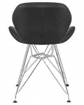 Стул обеденный DOBRIN BUTTERFLY CHROME, ножки хром, цвет чёрный в Менделеевске - mendeleevsk.ok-mebel.com | фото 5