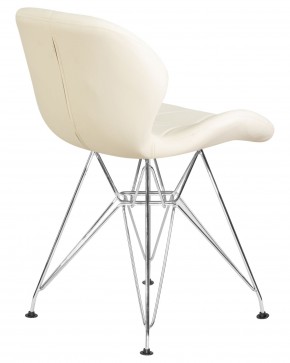 Стул обеденный DOBRIN BUTTERFLY CHROME, ножки хром, цвет кремовый в Менделеевске - mendeleevsk.ok-mebel.com | фото 4