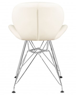 Стул обеденный DOBRIN BUTTERFLY CHROME, ножки хром, цвет кремовый в Менделеевске - mendeleevsk.ok-mebel.com | фото 5