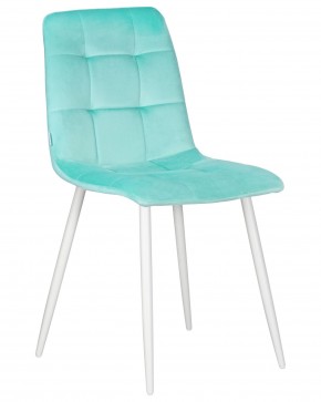Стул обеденный DOBRIN CHILLY, Мятный Holland 50, основание белое в Менделеевске - mendeleevsk.ok-mebel.com | фото