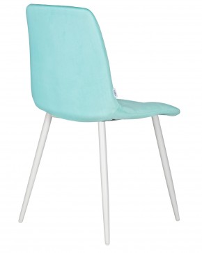 Стул обеденный DOBRIN CHILLY, Мятный Holland 50, основание белое в Менделеевске - mendeleevsk.ok-mebel.com | фото 4