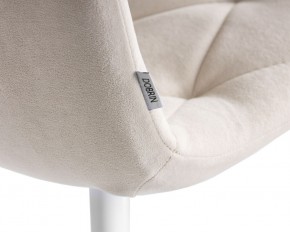 Стул обеденный DOBRIN CHILLY ROMBO, Бежевый Simple 44, основание белое в Менделеевске - mendeleevsk.ok-mebel.com | фото 10