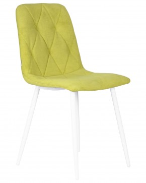 Стул обеденный DOBRIN CHILLY ROMBO, Лайм Simple 14, основание белый в Менделеевске - mendeleevsk.ok-mebel.com | фото 2