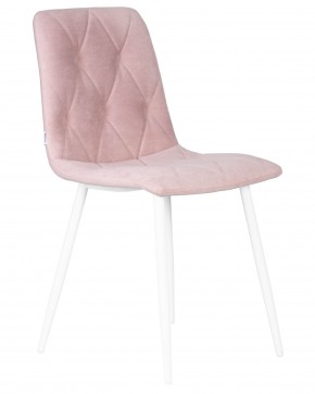 Стул обеденный DOBRIN CHILLY ROMBO, Розовый Simple 03, основание белый в Менделеевске - mendeleevsk.ok-mebel.com | фото 2