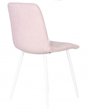 Стул обеденный DOBRIN CHILLY ROMBO, Розовый Simple 03, основание белый в Менделеевске - mendeleevsk.ok-mebel.com | фото 4