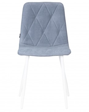 Стул обеденный DOBRIN CHILLY ROMBO, Серо-голубой Simple 26, основание белый в Менделеевске - mendeleevsk.ok-mebel.com | фото 6