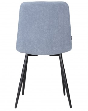 Стул обеденный DOBRIN CHILLY ROMBO, Серо-голубой Simple 26, основание черное в Менделеевске - mendeleevsk.ok-mebel.com | фото 5