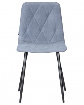 Стул обеденный DOBRIN CHILLY ROMBO, Серо-голубой Simple 26, основание черное в Менделеевске - mendeleevsk.ok-mebel.com | фото 6