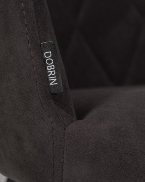 Стул обеденный DOBRIN ROBY, ЭМАЛЬ ЧЕРНЫЙ МУАР велюр Catania Espresso в Менделеевске - mendeleevsk.ok-mebel.com | фото 9