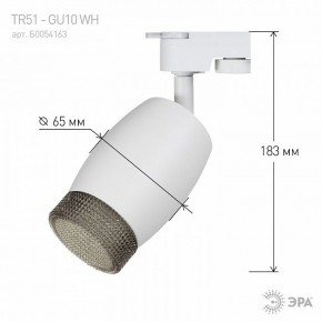 Светильник на штанге Эра  TR51 - GU10 WH в Менделеевске - mendeleevsk.ok-mebel.com | фото 4