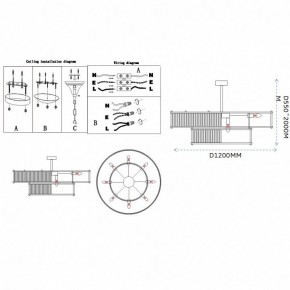 Светильник на штанге Imperiumloft RH Marais Round Chandelier 40,2668 в Менделеевске - mendeleevsk.ok-mebel.com | фото 11