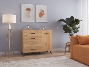 СВЕТЛАНА LOFT Комод-тумба  (дуб золотой) в Менделеевске - mendeleevsk.ok-mebel.com | фото 3