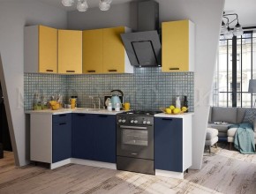 ТЕХНО Кухонный гарнитур угловой 1,8х1,1 м Компоновка №6 в Менделеевске - mendeleevsk.ok-mebel.com | фото 1