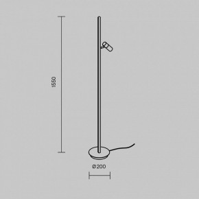 Торшер Maytoni Thin MOD395FL-L28BS3K в Менделеевске - mendeleevsk.ok-mebel.com | фото 4