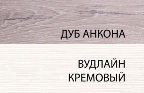 Тумба 1S, OLIVIA, цвет вудлайн крем/дуб анкона в Менделеевске - mendeleevsk.ok-mebel.com | фото 3