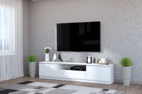 Тумба под ТВ "Хилтон" (Белый текстурный) в Менделеевске - mendeleevsk.ok-mebel.com | фото