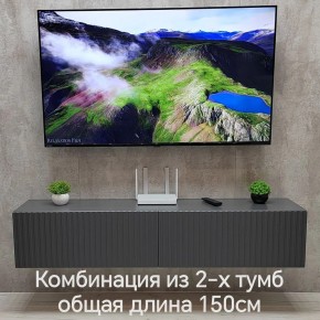 Тумба подвесная под ТВ LINES MTV1-MA 750 Темно-серый (Графит-M 10.1.25) в Менделеевске - mendeleevsk.ok-mebel.com | фото 10