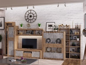 ТЕРРА Тумба Тв (Бетон темный/дуб сонома) в Менделеевске - mendeleevsk.ok-mebel.com | фото 2