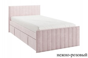 ТВИКС Кровать с ящиками 900 (нежно-розовый) в Менделеевске - mendeleevsk.ok-mebel.com | фото