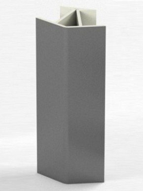 Угловое соединение для цоколя 135 гр. h100 мм (Алюминий, Белый, Черный, Сонома) в Менделеевске - mendeleevsk.ok-mebel.com | фото