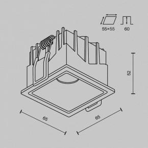 Встраиваемый светильник Maytoni Alfa LED DL043-01-10W3K-SQ-W-1 в Менделеевске - mendeleevsk.ok-mebel.com | фото 8