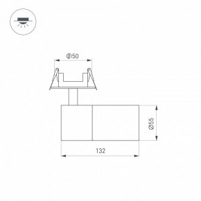 Встраиваемый светильник на штанге Arlight LGD-ARTEMIS-BUILT-FLAP-R55-12W 051795 в Менделеевске - mendeleevsk.ok-mebel.com | фото 7