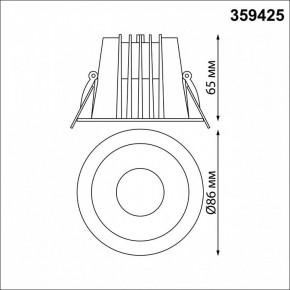 Встраиваемый светильник Novotech Lang 359425 в Менделеевске - mendeleevsk.ok-mebel.com | фото 8
