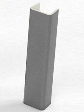Торцевая заглушка  для цоколя h100 мм (Алюминий, Белый, Черный, Сонома) в Менделеевске - mendeleevsk.ok-mebel.com | фото