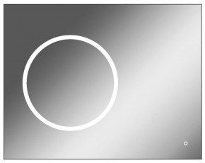 Зеркало Eclipse 90 black с подсветкой Sansa (SE1031Z) в Менделеевске - mendeleevsk.ok-mebel.com | фото