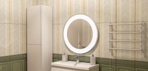 Зеркало Мехико 720х720 с подсветкой Домино (GL7020Z) в Менделеевске - mendeleevsk.ok-mebel.com | фото 7